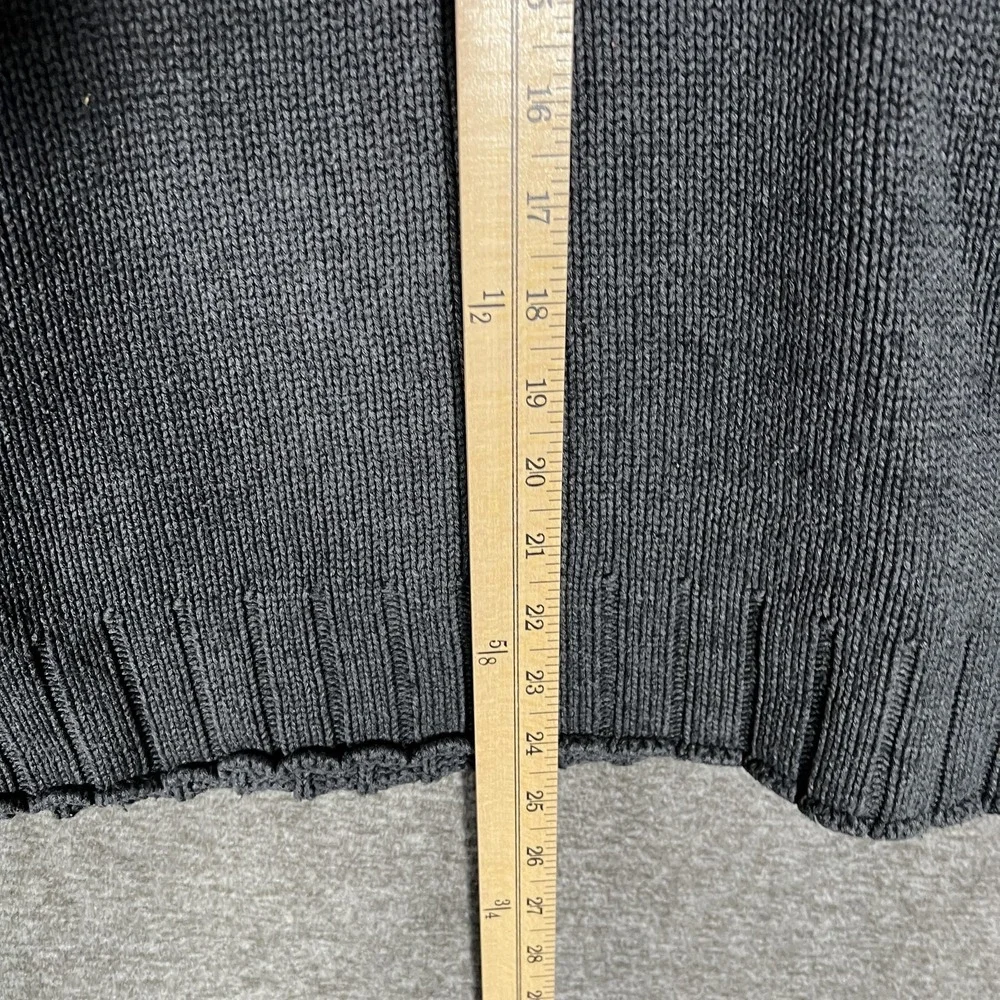 Polo Jeans Company Sweater Mens Large Gray Quarter Zip Mock Neck‎ Cotton Knit RL